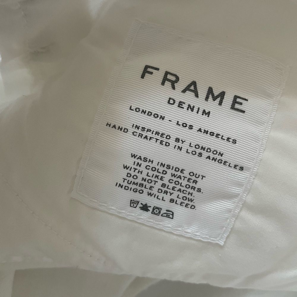 FRAME Raw-Edge Trim Mini Skirt size 26 - Picture 9 of 9
